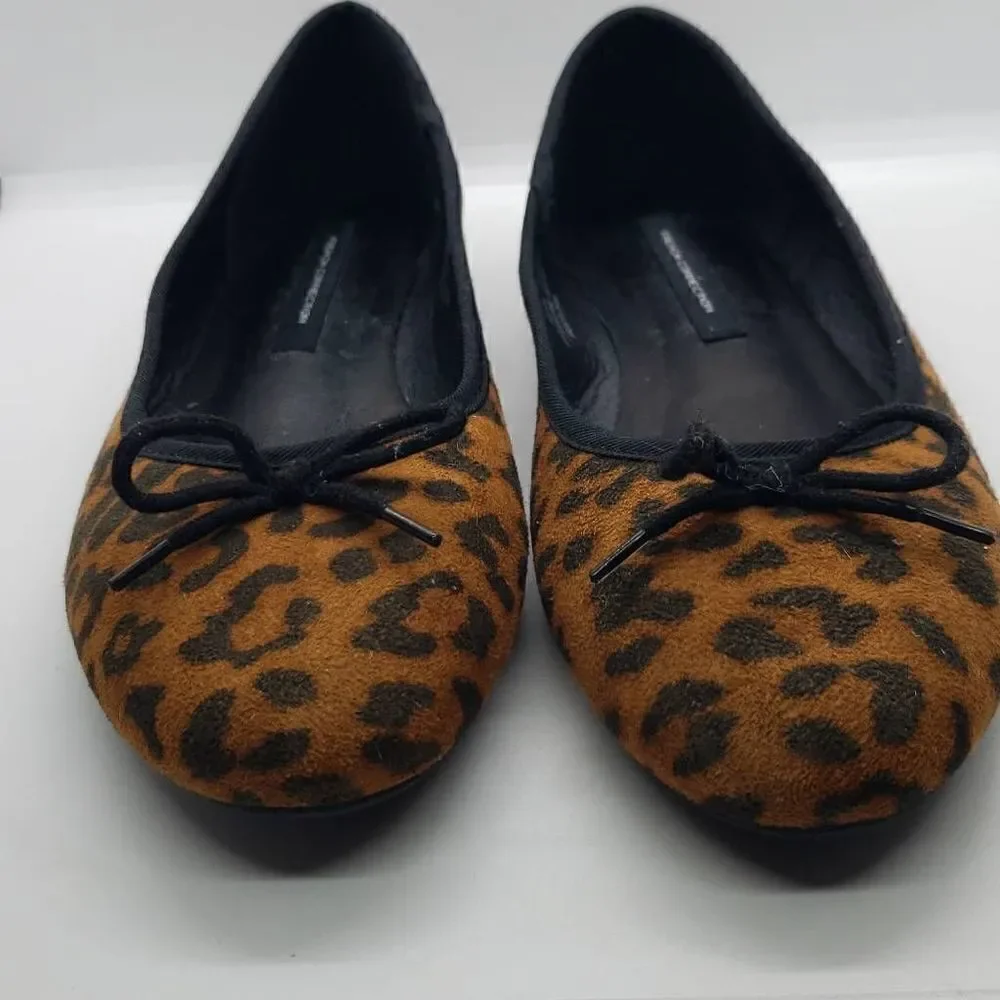 French Connection Size 8 Leopard Print Flats